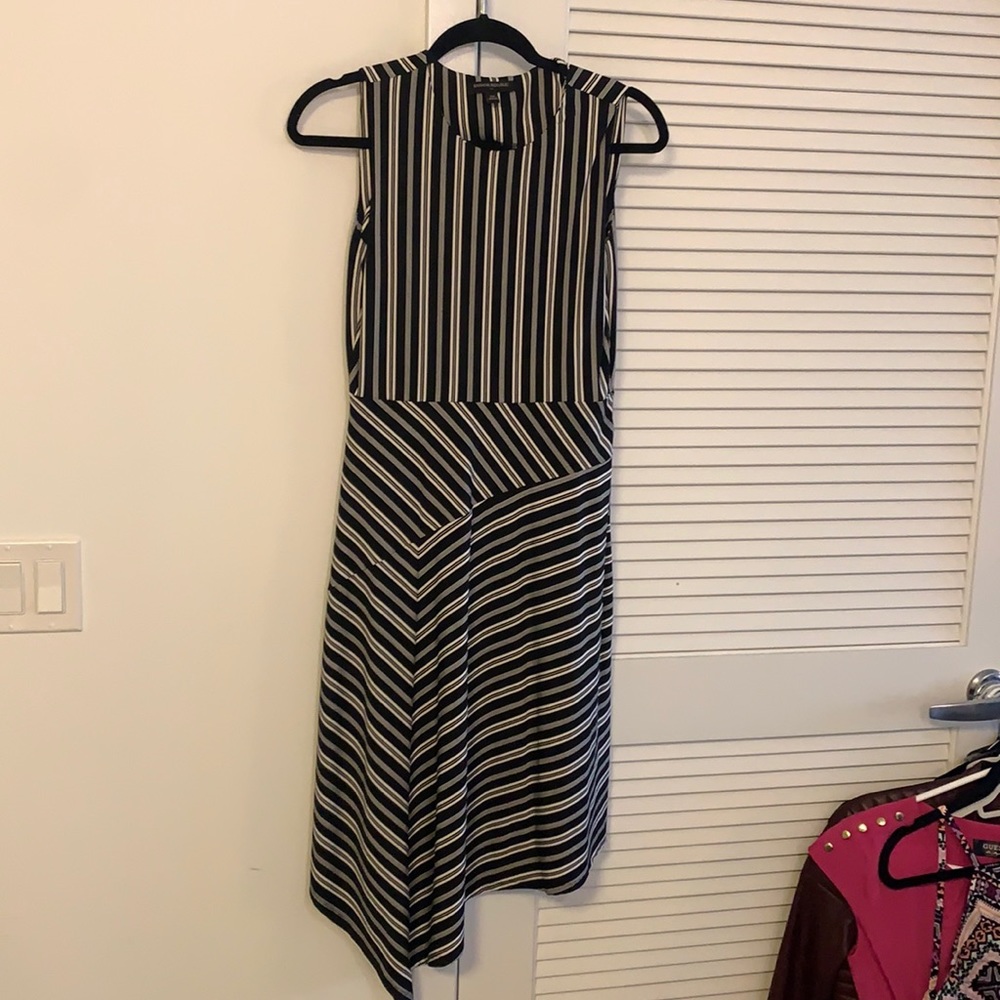 Soft black and white dress